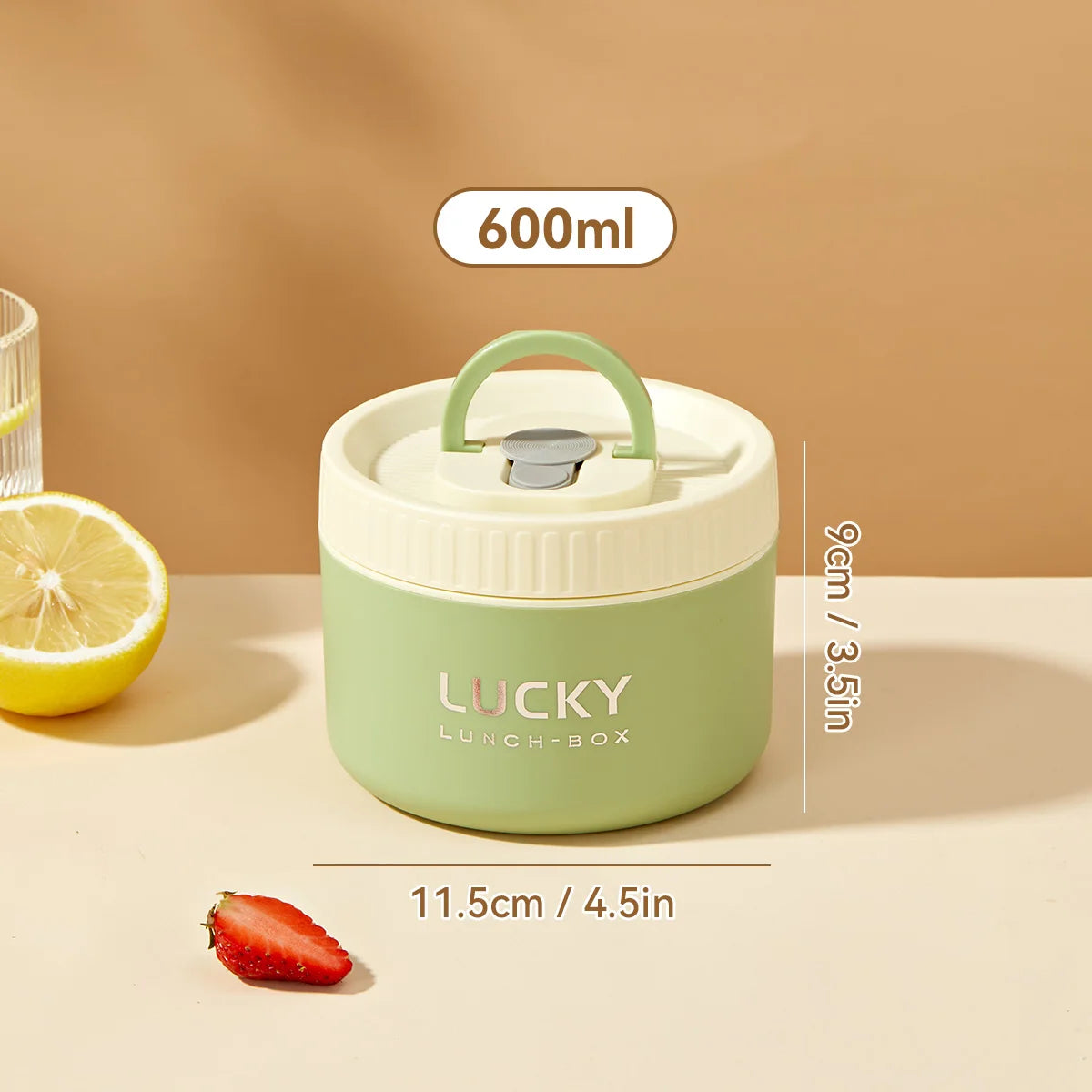 WORTHBUY Sealed Lunch Box 304 Stainless Steel Insulated Bento Box Portable Leak Proof Thermal Food Container Microwave Soup Jar