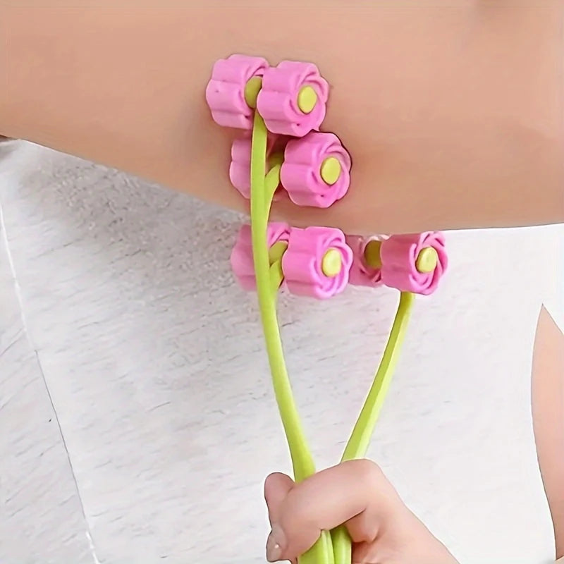A Facial Massager, Facial Massage, Flower Shaped Massage Roller, V-Face Tightening and Lifting, Beauty Tool