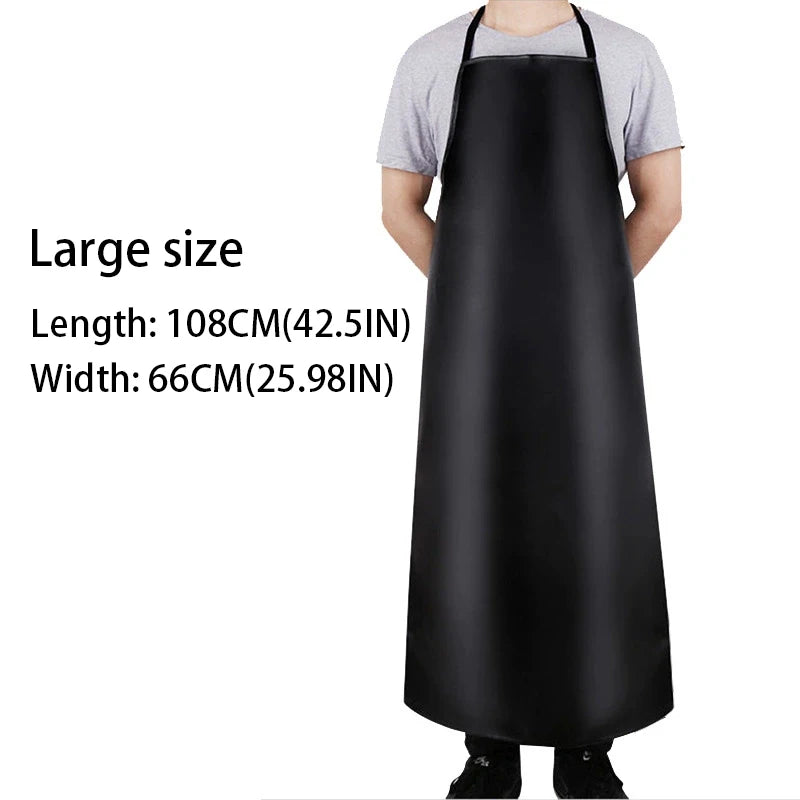 Leather Apron Waterproof Oil Proof Aquaculture Thickening Kitchen Work Restaurant Labor Protection Home Appliance Cleaning Apron