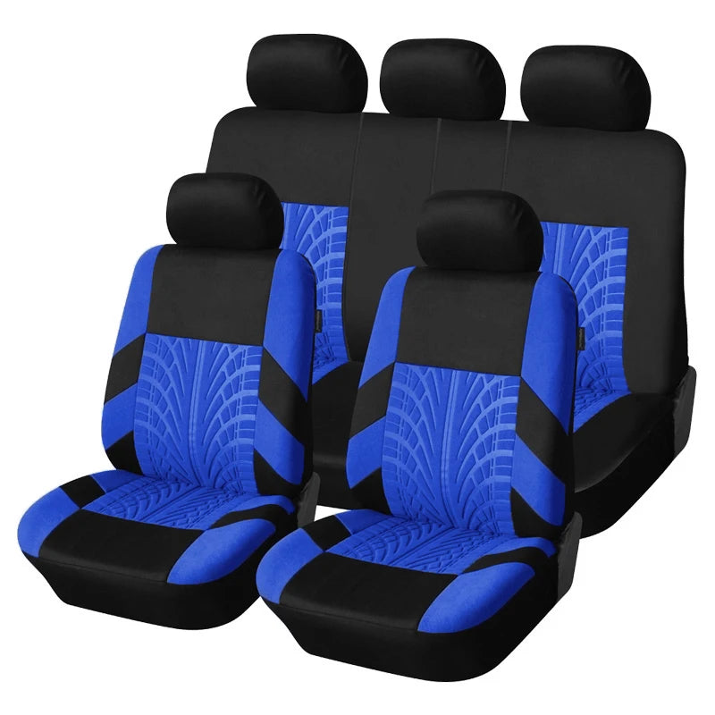 2/5PCS Car Seat Covers Set Universal Fit Most Car Covers with Tire Detail Suitable for Independent Seat Covers Protecting Seats