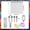LED Christmas Curtain Light Holiday Fairy Lamp App Control Music Sync DIY Pattern Waterproof for Indoor Outdoor Party Home Decor
