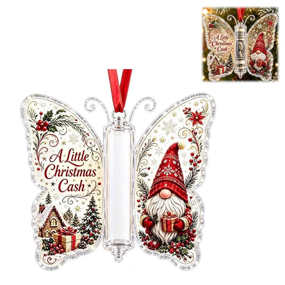 Christmas Hanging Decoration Hanging Christmas Cash Gift Ornament Acrylic Christmas Ornament Acrylic Holiday Party Decoration