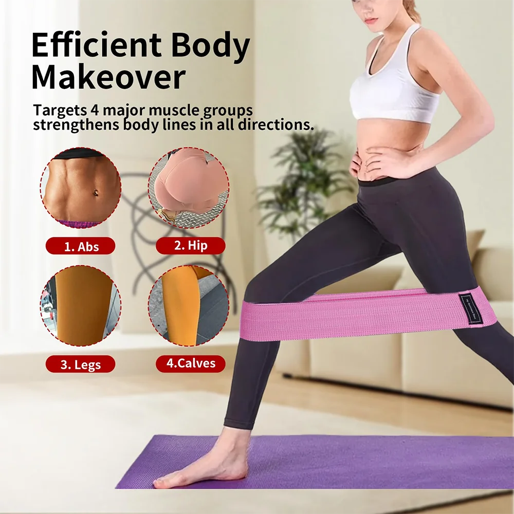 3 Levels Resistance Bands Exercise Fitness Hip Booty Bands Pilates Sport Extender Workout Strips Loops Yoga Gym Equipment