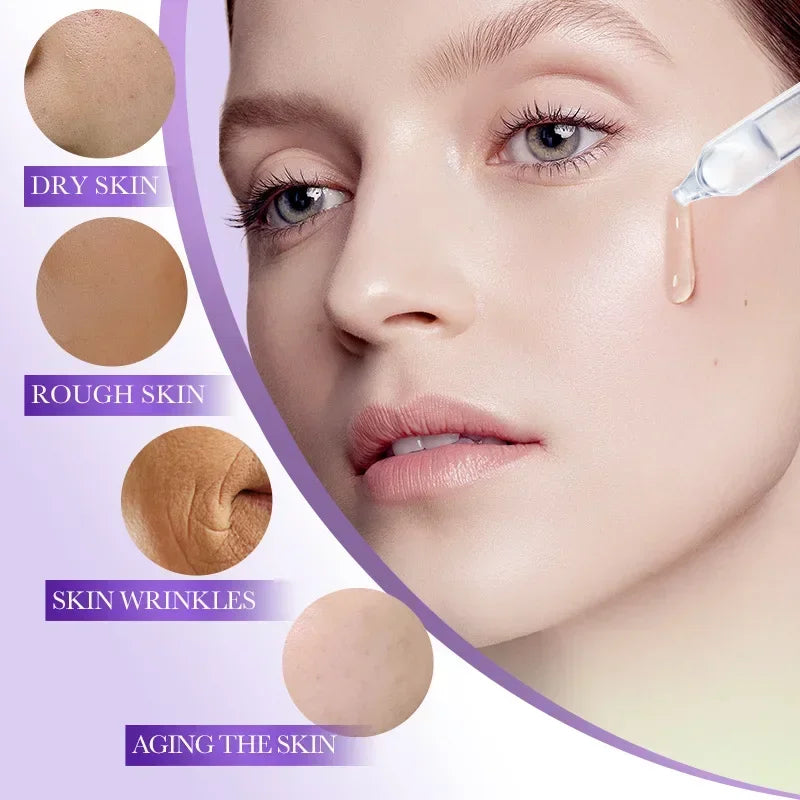30pcs/box BIOAQUA Retinol Vitamin C Hyaluronic Acid Serum for Face Moisturizing Firming Hydrating Facial Essence Face Skin Care