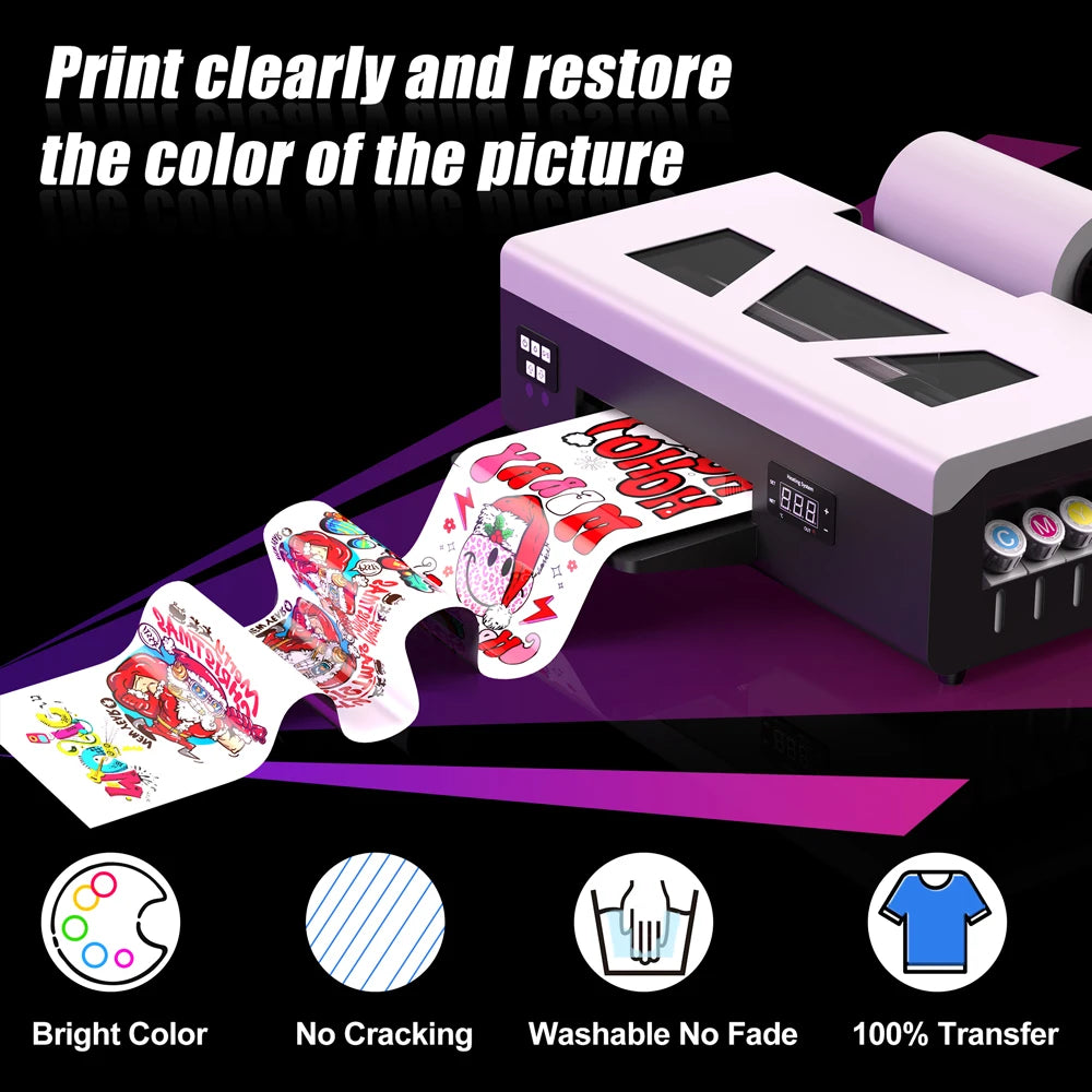A4 DTF Printer For Epson L805 DTF Printer Direct Printing Transfer For Clothing Fabric T-shirt Jean Bag Printing Machine A4 DTF