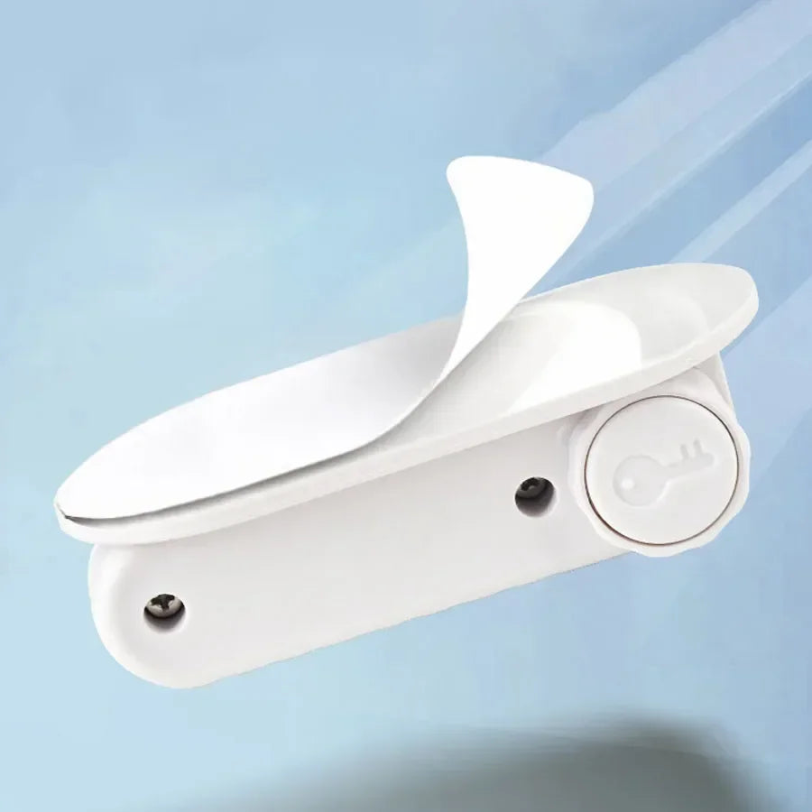 1PC Door Lever Lock Universal Anti-open Handle Child Baby Safety Locks Punch-free Multifunction Hidden Button Buckle Safety Lock