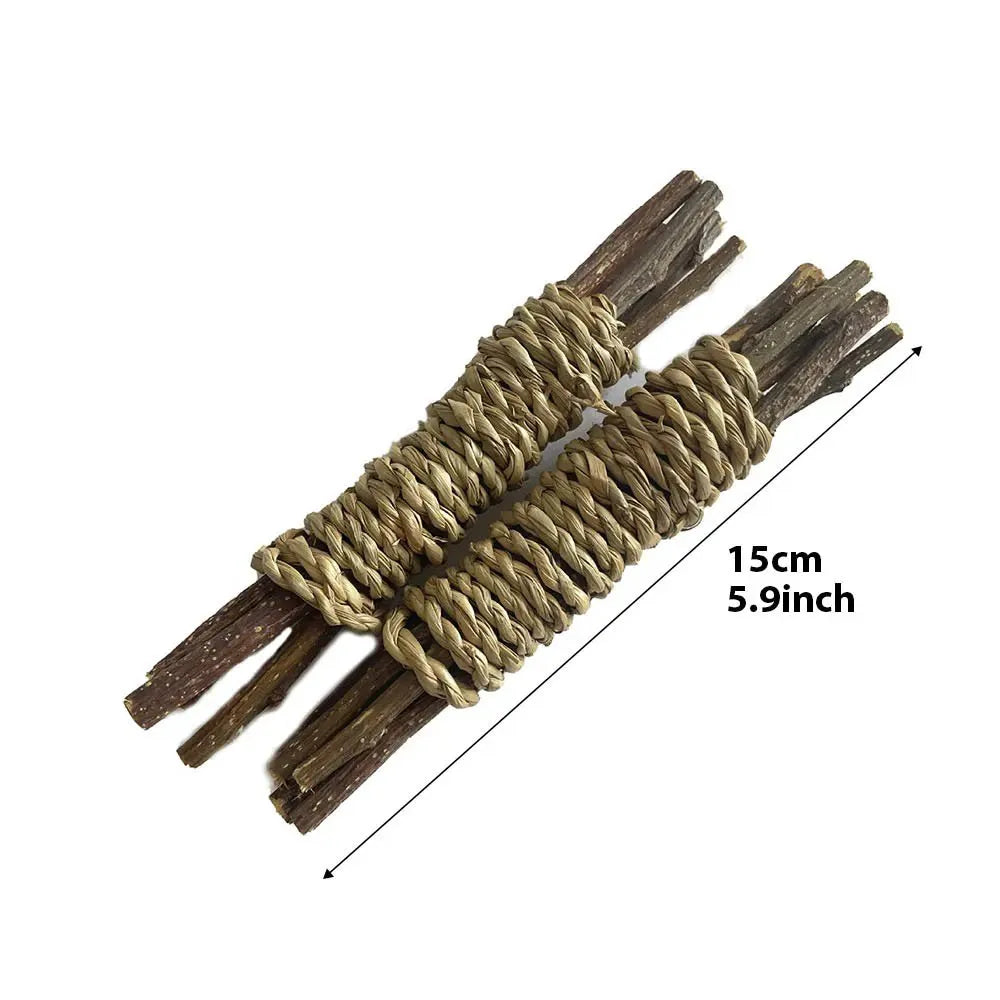 Small Animal Chew Toys For Ribbit Bunny Hamster Guinea Chinchillas Tooth Cleaning Molar Grinding Toys Pet Supplies