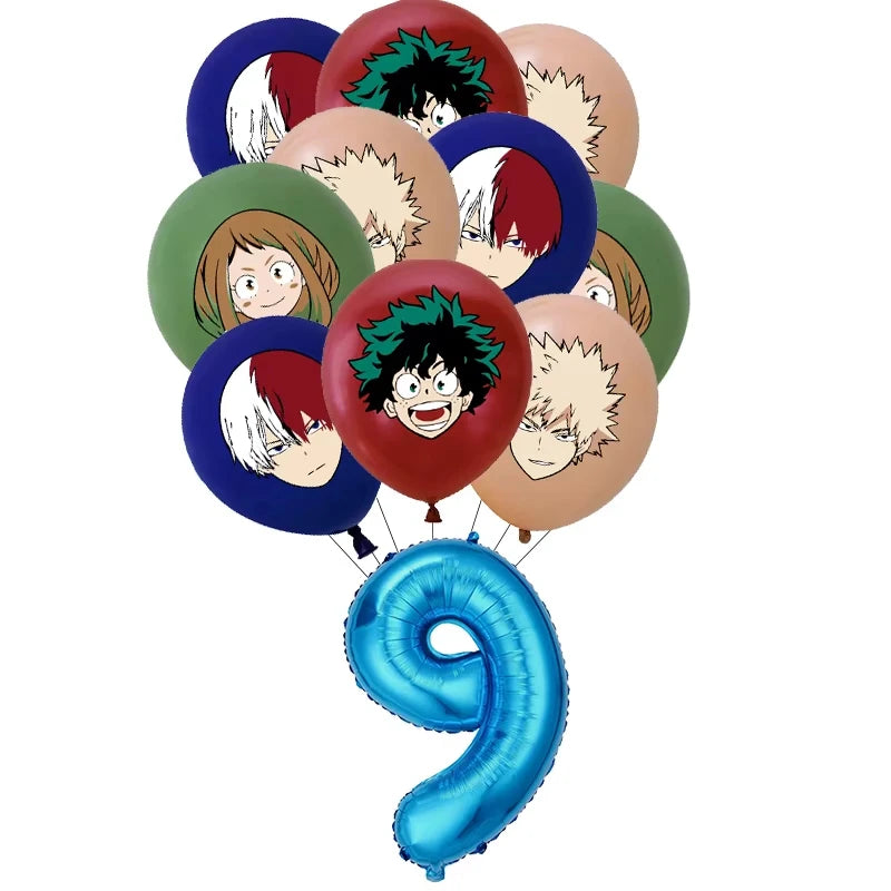 My Hero Academia Birthday Party Decoration Disposable Tableware Cup Plate Balloon Backdrop Banner Kid Favor Baby Shower Supplies