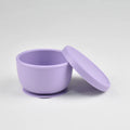 Silicone Suction Bowl with Lid, 260ML - Non-Spill Baby Feeding Bowl, Secure Suction Base for Toddlers, Learning Self-Feeding