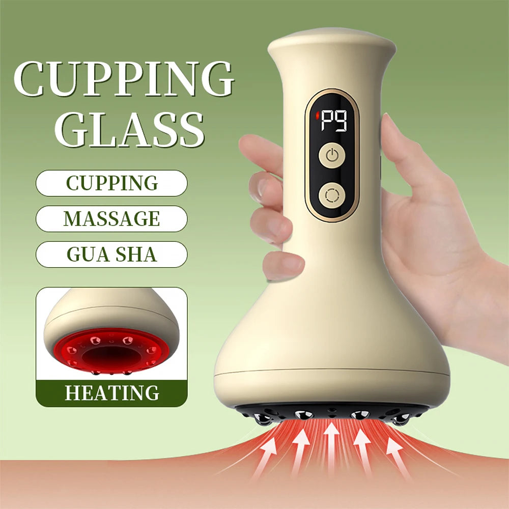 Intelligent Suction Medical Cupping Set Beauty Massager Glass Jars Anti Cellulite Cupping Vacuum Slimming Guasha Massage
