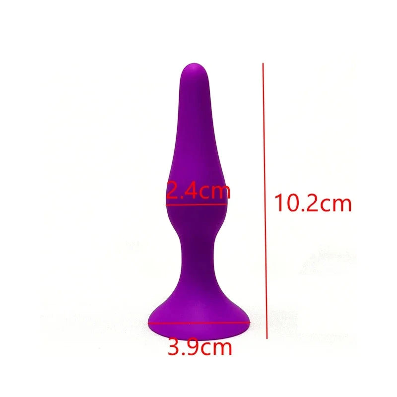 Multi-size Silicone Butt Plug Dilator G-spot Massage Toy Suction Cup Design Adult Personal Products