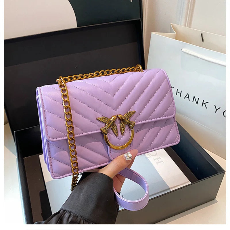Stylish Leather Diaper Bag, Elegant Crossbody Handbag For Women, Luxury Designer Logo Large Capacity Tote Mommy Bag
