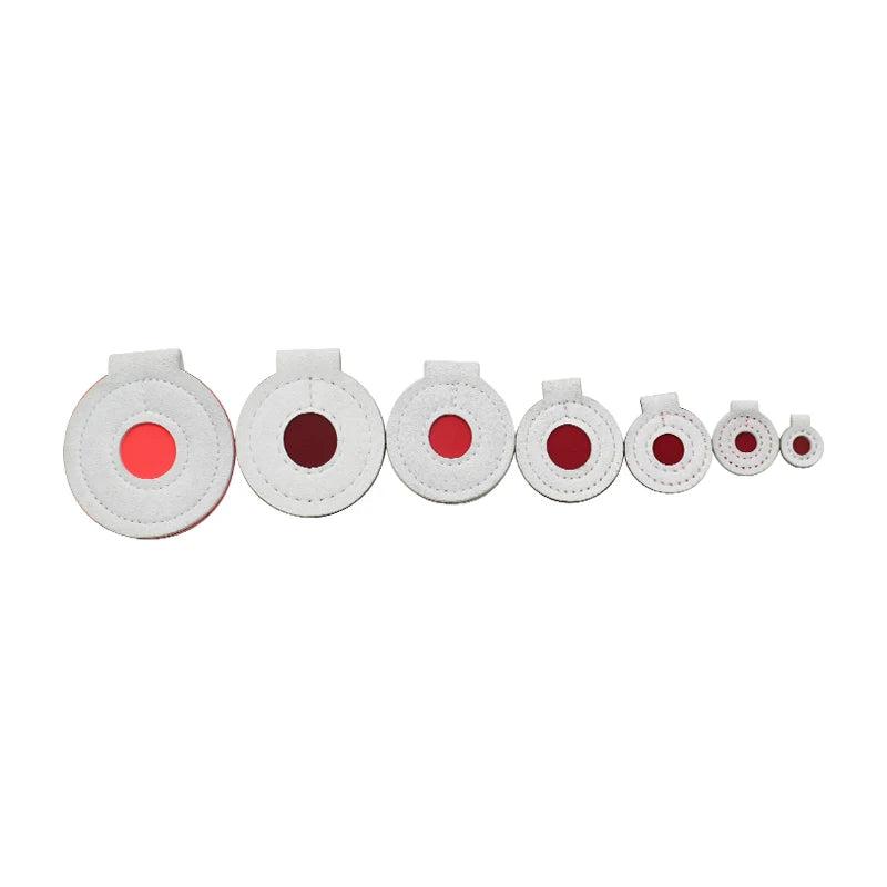 Shooting Training Bullseye Set Hanging Round Target Leather Material Slingshot Shooting Aiming Practice Target
