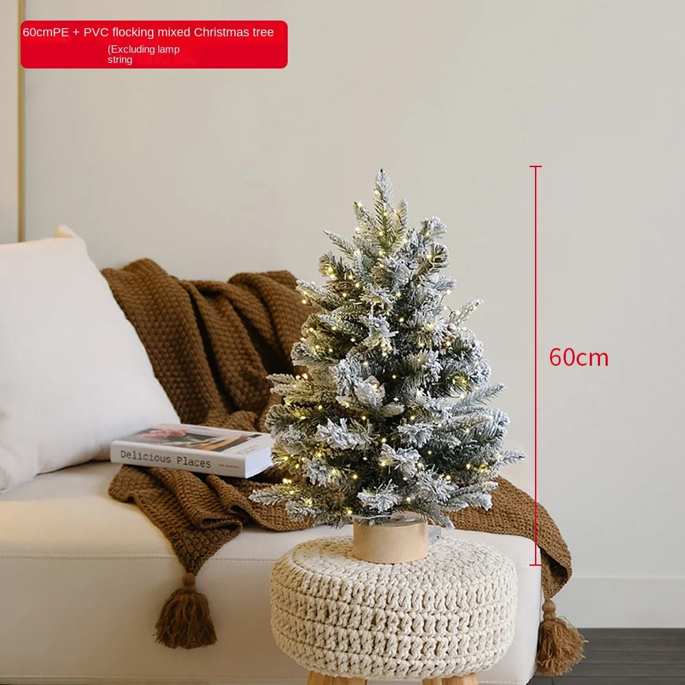 40/60CM Christmas Tree Desktop Mini Xmas Trees For Home Decoration Children DIY Handicraft New Year Christmas Ornament