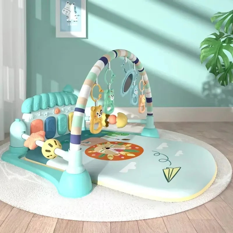 Baby Toys Musical Play Mats Piano Gym Newborn Toys Tummy Time Mat Baby Teether & Padded For Toddlers Early Learning Education