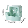 Electric Hanging Cooling Fan with 4 Ice Cups Mist Cooling Adapter Hangable Ice Holder Floor Fan for Household Rapid Cooling