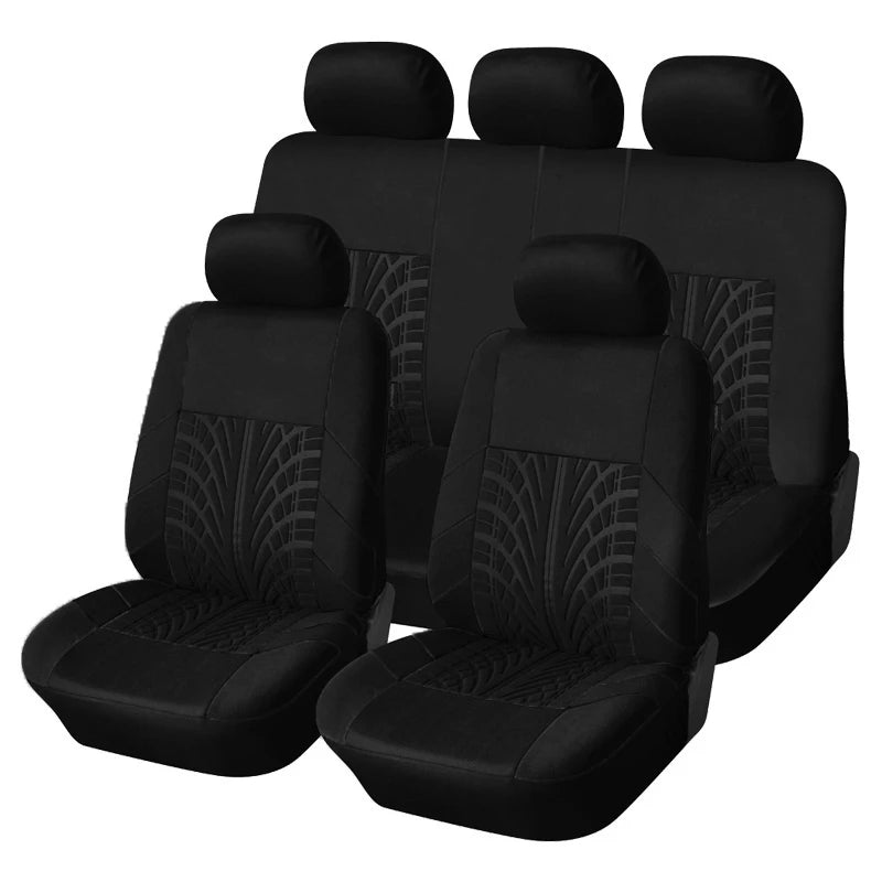2/5PCS Car Seat Covers Set Universal Fit Most Car Covers with Tire Detail Suitable for Independent Seat Covers Protecting Seats