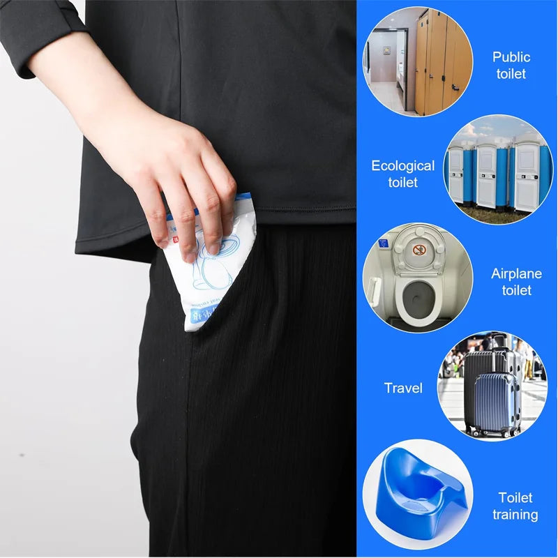 Portable Disposable Toilet Seat Cover Waterproof Safety Non-woven Toilet Seat Pad for Travel Hotel Toilet Bathroom Accessories