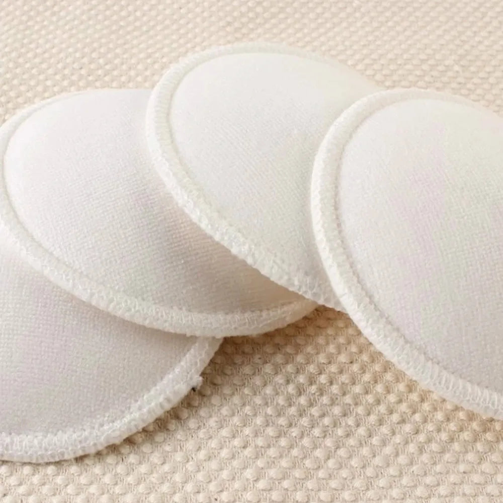 4/8Pcs New Bamboo Breast Pad Nursing Pads For Mum Washable Waterproof Feeding Pad Bamboo Reusable