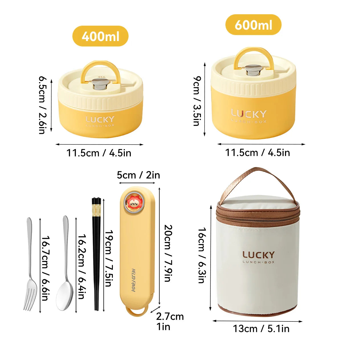WORTHBUY Sealed Lunch Box 304 Stainless Steel Insulated Bento Box Portable Leak Proof Thermal Food Container Microwave Soup Jar