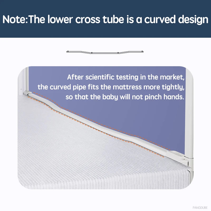 PANGDUBE 1pc Bed Rail Guard for Kids Fall Out Protection Handrail Bed Safety Baby Safety Bed Barrier for Parents Bed