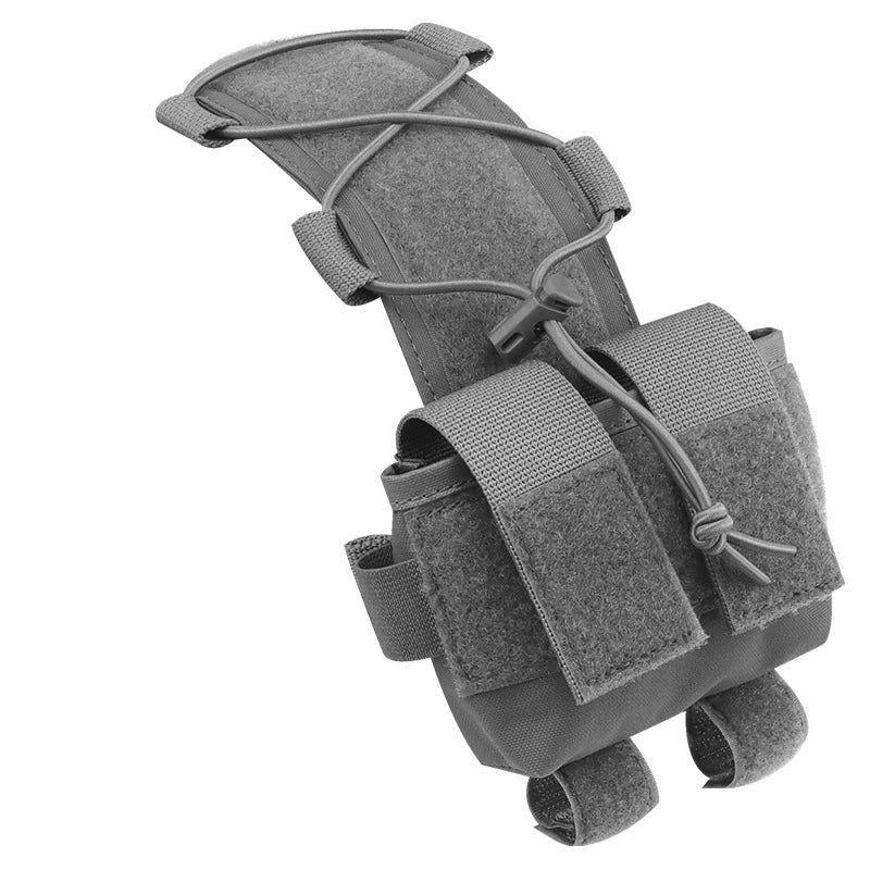 MILITARY Tactical Helmet Pouch Battery Box Counterweight Pouch Remote Battery Helmet Accessory Storage Bag with Hook Loop for Fast Helmet