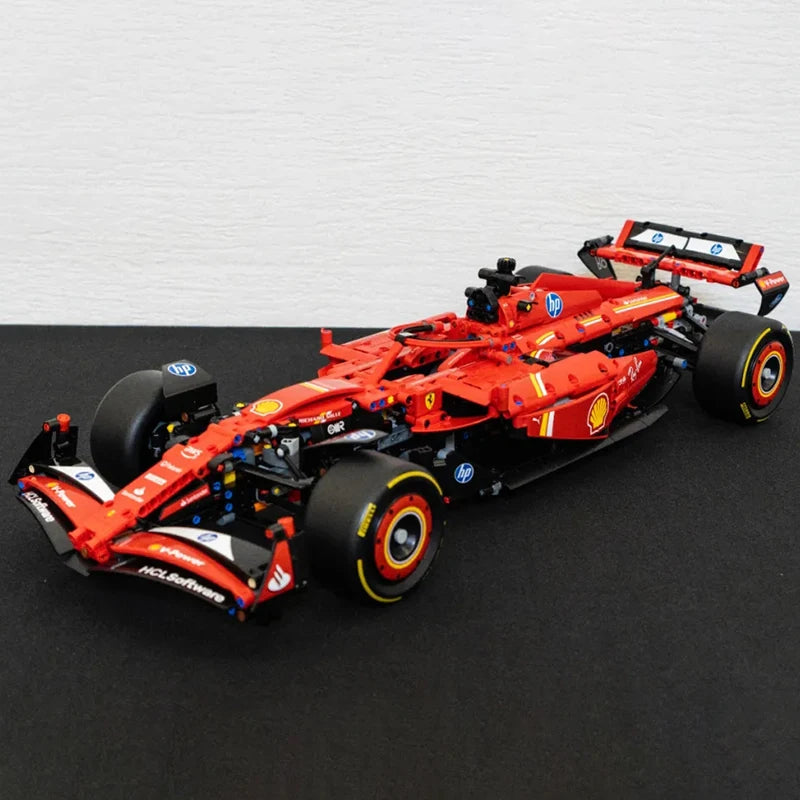 Room Decoration 1361 Pieces Red Sports Racing Car Building Block Set Super Car Bricks Adults Birthday Christmas Gift