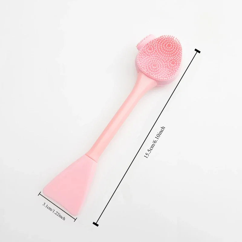 1PC Multi-purpose Cleansing Brush Facial Mask Spatula Blackheads Acne Remover Makeup Cleansing Silicone Face Variety Brush Heads