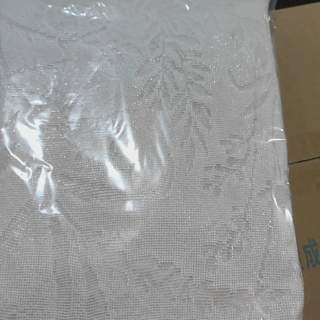 Modern Jacquard Shower Curtain, Featuring Hollow Relief Embroidery of Moonlit Branches, Made from High-Quality Thickened Fabric