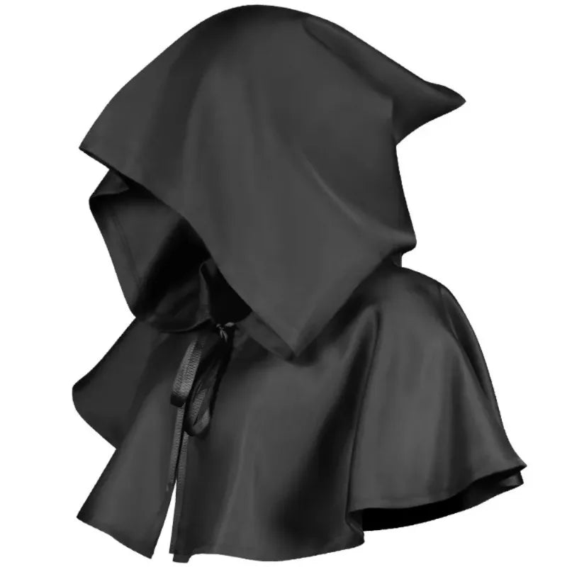 Halloween  Adult Solid Costume Death Cloak Medieval Hooded Costume Cloak Movie Cosplay Clothing Party Clothes