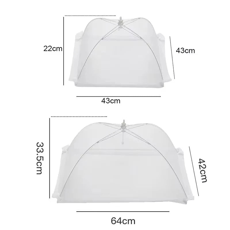 Food Cover Mesh Folding Washable Flies Tables Cover Insect Proof Protective Dish Covers Home Kitchen Storage Accessaries