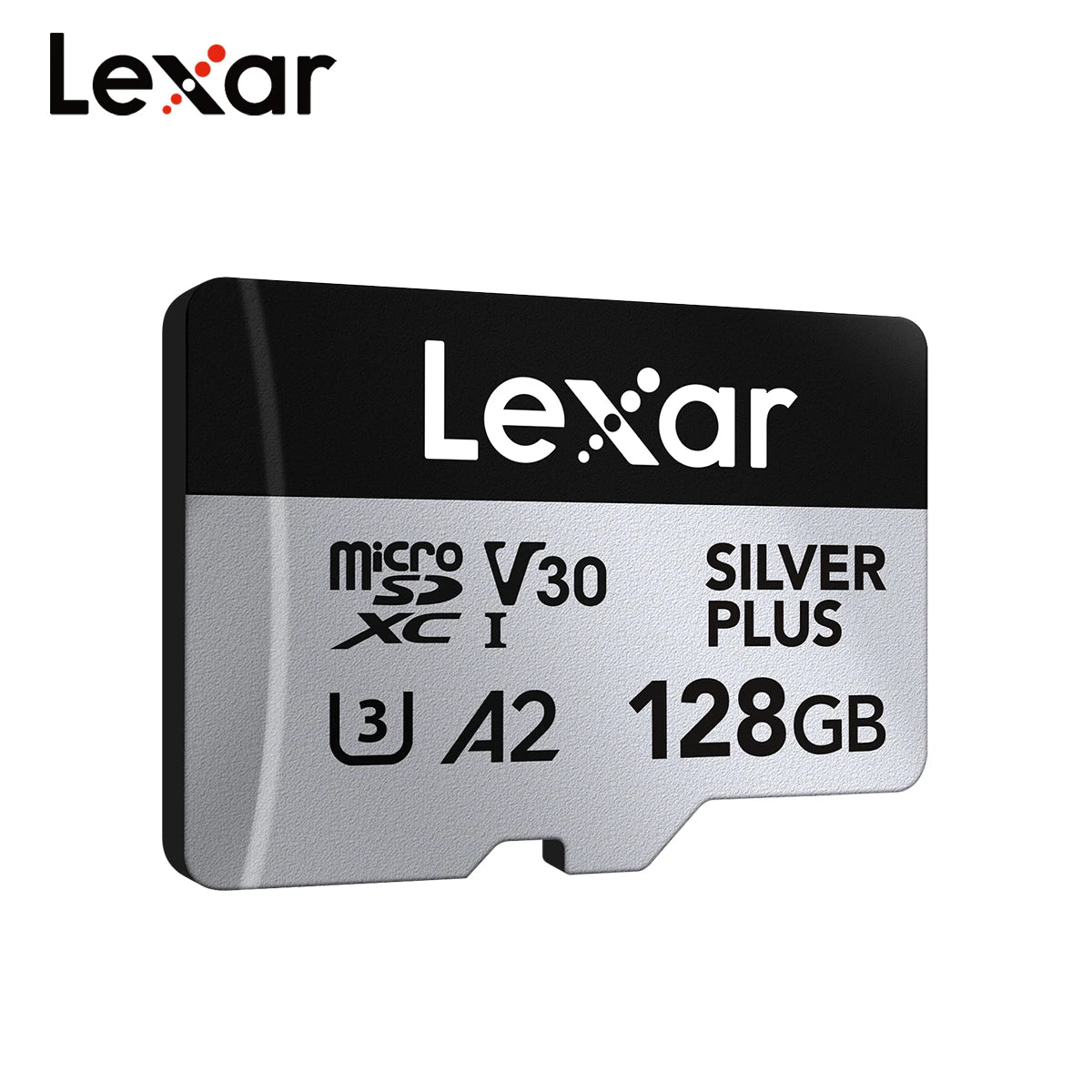Lexar SILVER PLUS Memory Card 64GB 128GB 256GB Read Speed Up To 205mb/s A2 V30 4K UHD TF 1366x Card Professional Micro SD Card
