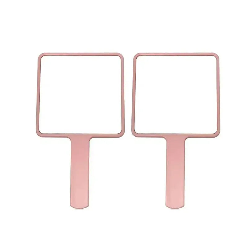 1/2/3pcs Eyelash Extension Handheld Makeup Mirror Square Makeup Vanity Mirror With Handle Hand Mirror SPA Salon Compact Mirrors