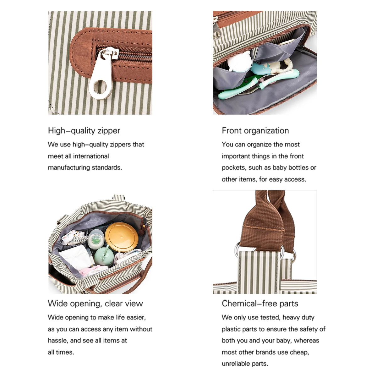 7pcs Nappy Changing Bag Set,Multifunction Mummy Tote Bag Baby Changing Bag Shoulder Handbag Travel Diaper Bag