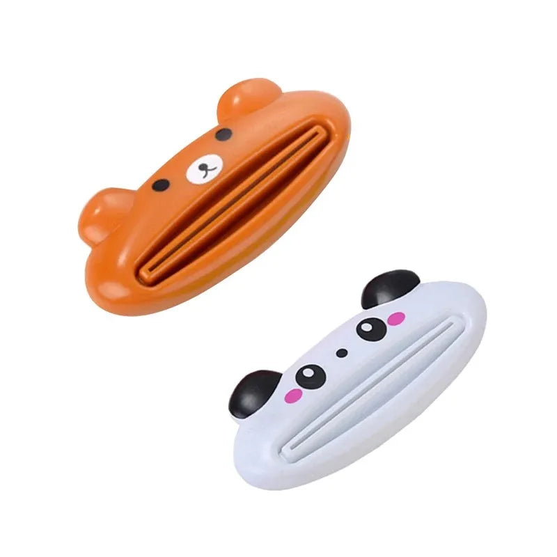 New Type Squeezer Cute Cartoon Manual Toothpaste Squeezer Cute Frog Animal Shape Cleanser Manual Press Lazy Essential Set