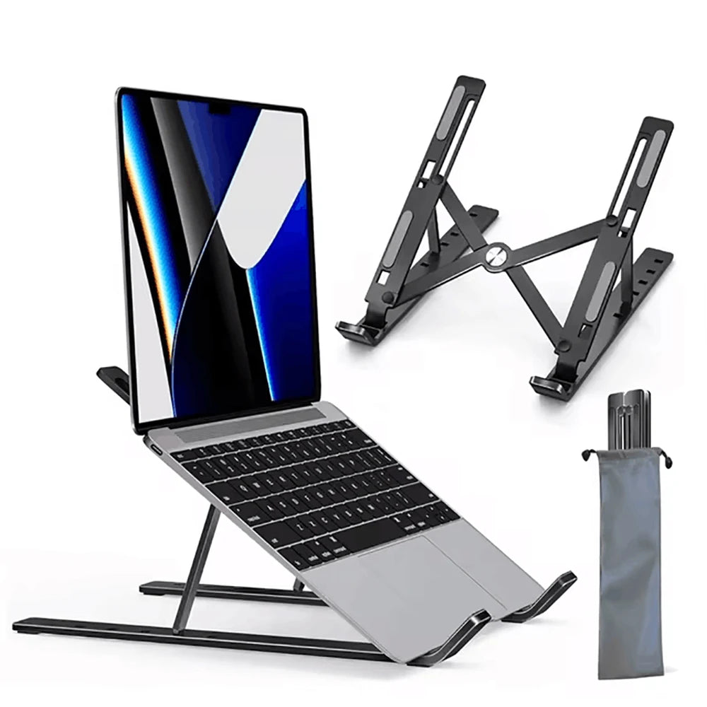 Adjustable Laptop Holder Portable Foldable Computer Monitor Holder Notebook Stand For Macbook Air iPad Tablets Base Accessories