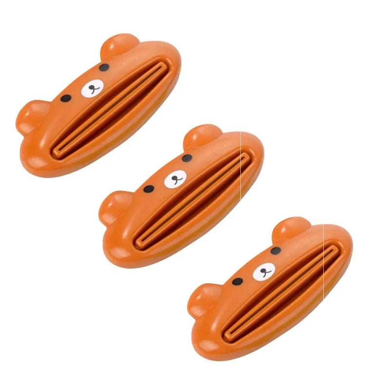 New Type Squeezer Cute Cartoon Manual Toothpaste Squeezer Cute Frog Animal Shape Cleanser Manual Press Lazy Essential Set
