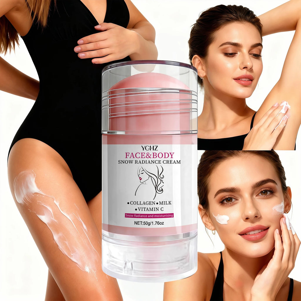 Face and Body Brightening Stick - Brightening Cream, Perfect for Use on the Face, Neck, Underarms, Joints, Etc., Gentle Formula, Provides Brightening and Moisturizing, Suitable for Both Men and Women, 50g