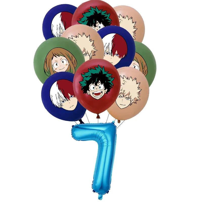 My Hero Academia Birthday Party Decoration Disposable Tableware Cup Plate Balloon Backdrop Banner Kid Favor Baby Shower Supplies