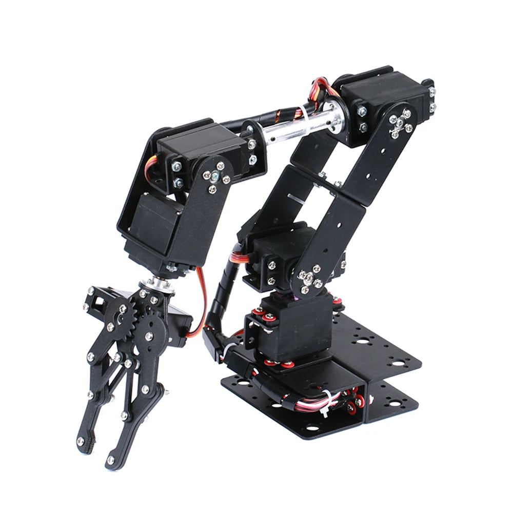 6-DOF Robotic Arm DIY Kit Multi Degree-of-Freedom Robot Servo Grasping Maker Education Construction Set (Excluding Servo)