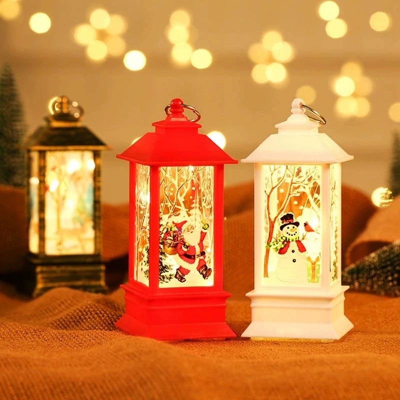 Christmas Lantern Light Merry Christmas Decorations for Home Christmas Tree Ornaments 2024 Navidad Xmas Gifts New Year 2026