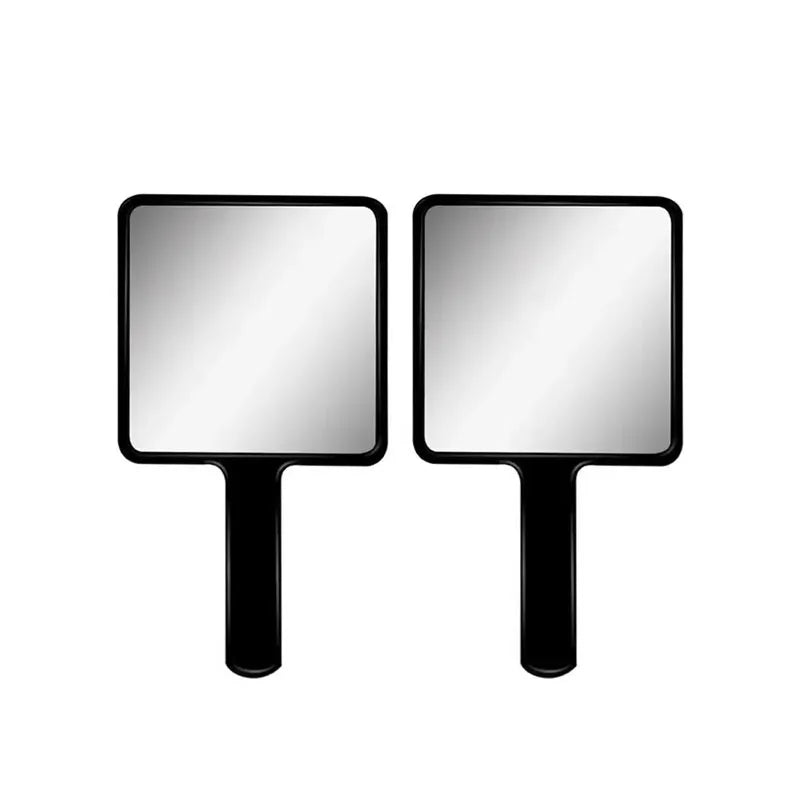 1/2/3pcs Eyelash Extension Handheld Makeup Mirror Square Makeup Vanity Mirror With Handle Hand Mirror SPA Salon Compact Mirrors