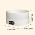 Heated Cat Dish 4 Temperature Settings Winter Pet Drinking Plate Thermal Heated Water Bowl for Chickens Ducks Birds Animals