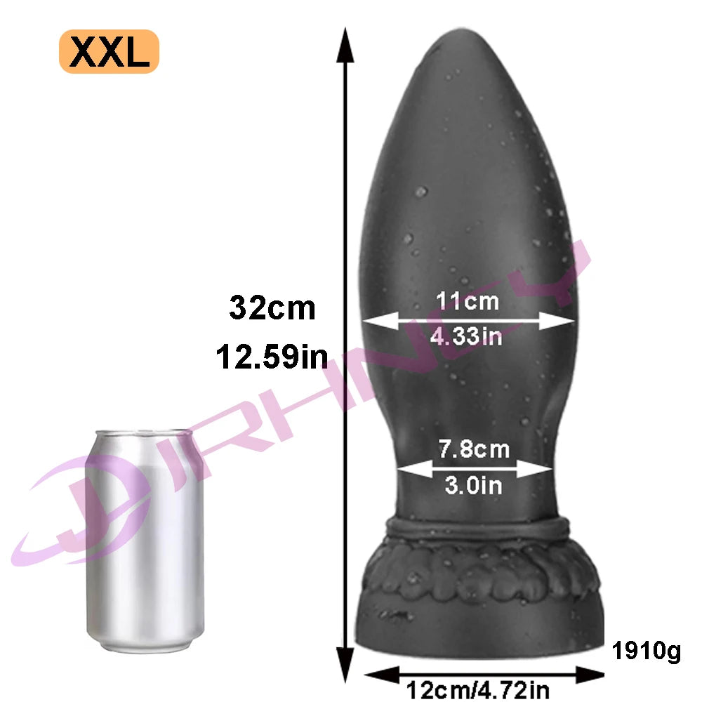 S-XXL Huge Anal Plug Dildo Sexytoy for Women Men Soft Silicone Big Butt Plug Fisting Anal Dilation Prostate Massage Masturbation