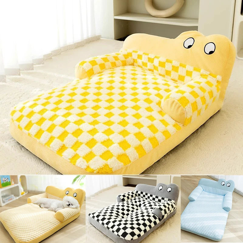Warm Dog Sofa Bed Winter Pet Dog Cat Bed Sleeping House Kennel Mat Cat Puppy Mattress Pet House Cushion For Small Large Dogs