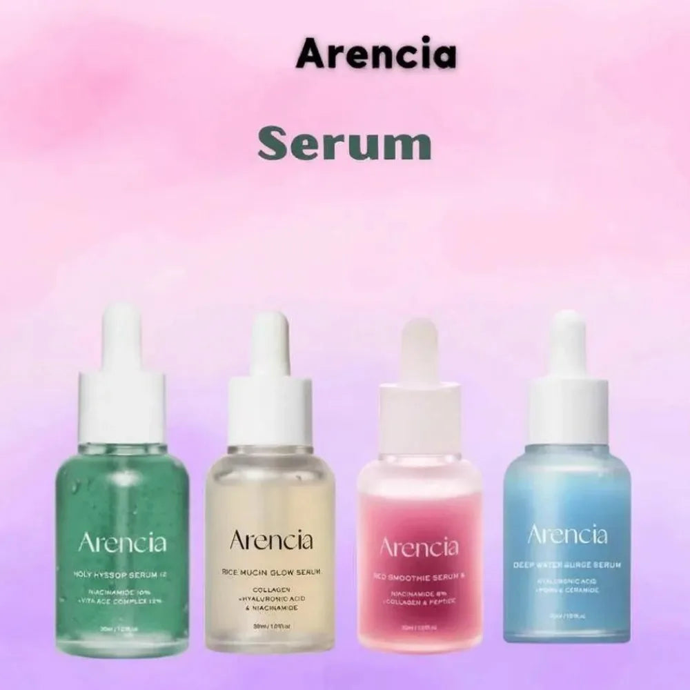 Arencia Retinal Eye Cream/Rice Mochi Cleanser/Ampoule Serum/Vitamin‑C Mask Gentle Clean Deep Hydrating Brighten Firming Skincare