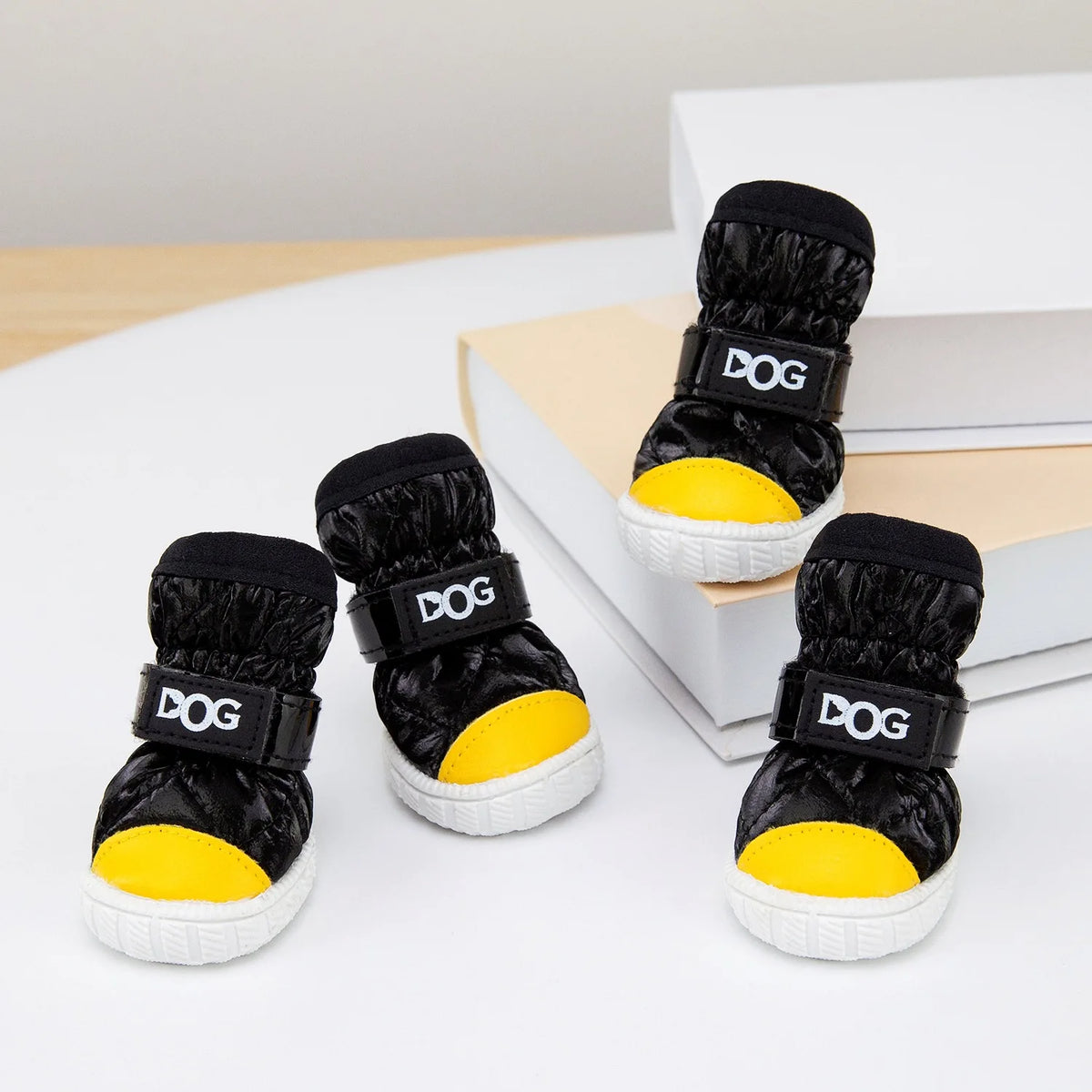 Winter Pet Dog Shoes for Small Dogs Waterproof Warm Dog Snow Boots Anti-slip Teddy Chihuahua Footwear