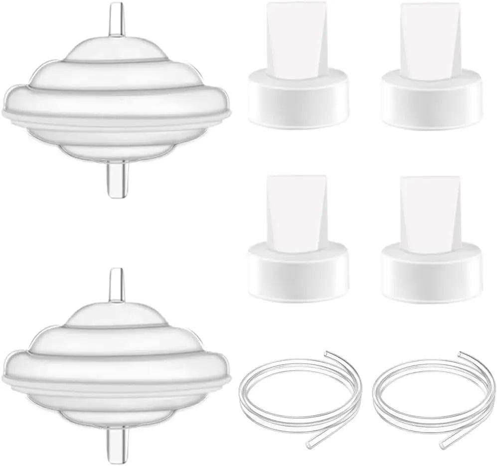Flange Pump Parts Compatible Spectra S1 S2 9 Breast Pumps Replacement,Include Flange Backflow Protector Membrane Duckbill Valve
