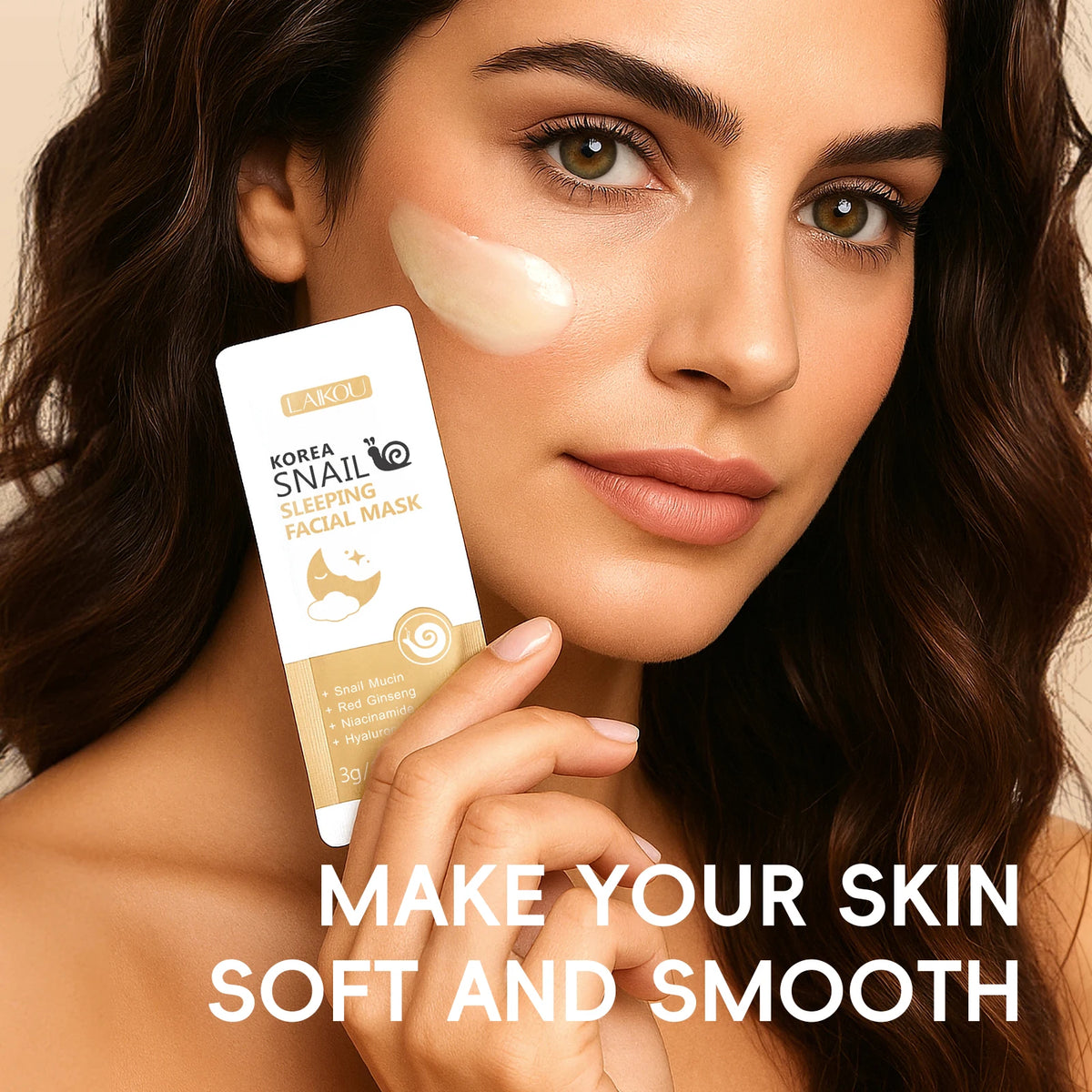 LAIKOU Snail 24K Gold Skincare Kit Snail Secretion Collagen Hyaluronic Acid Niacinamide Firming Brightening Full Face Care Set