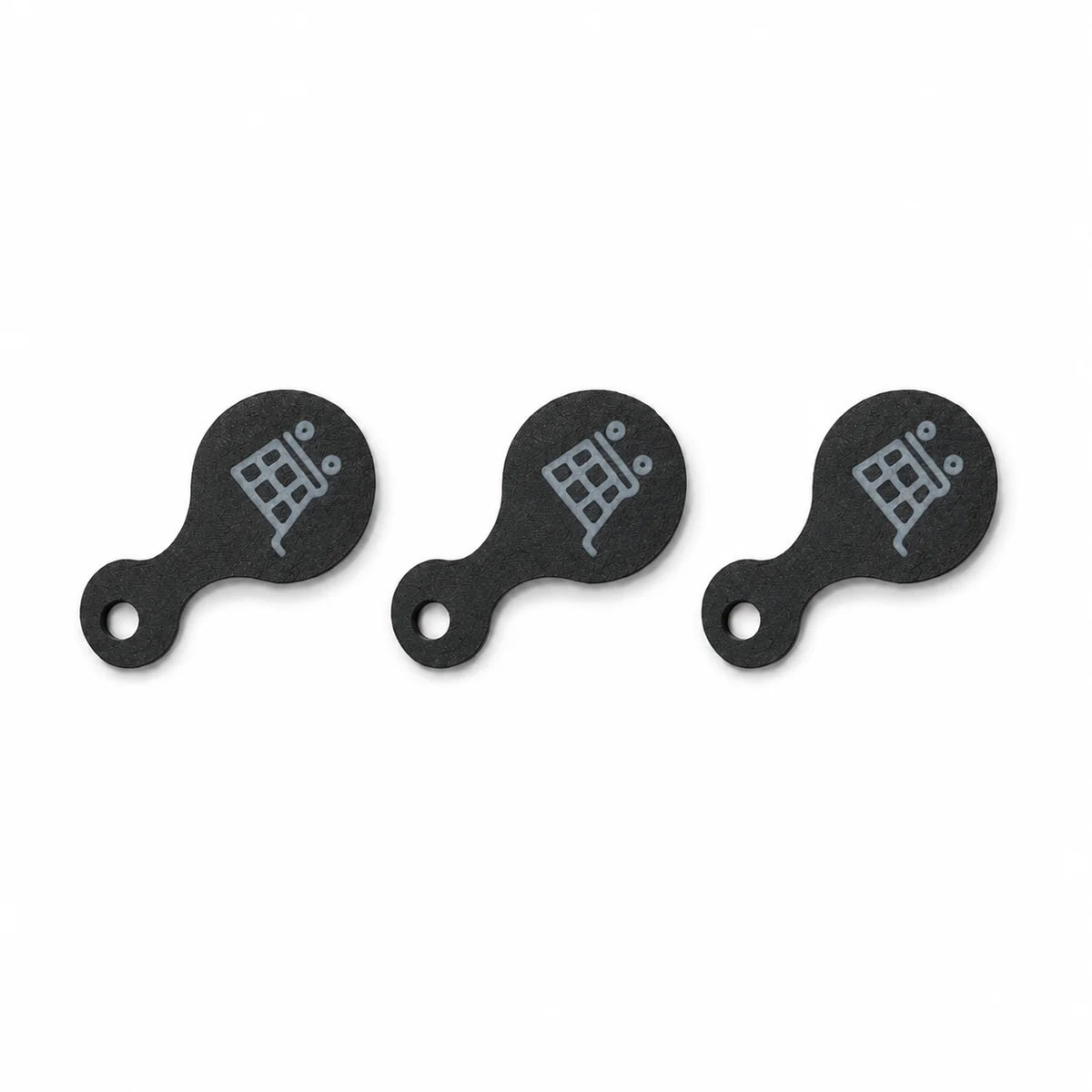 3Pcs Shopping Cart Token Keychain, 3D Plastic Trolley Unlock Tool, Compact Reusable Supermarket Accessory